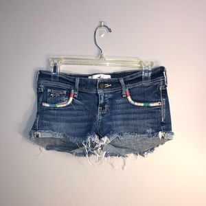 Blue jean Hollister shorts